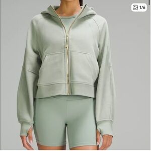Lululemon Scuba oversized full zip up Hoodie Palm XS/S